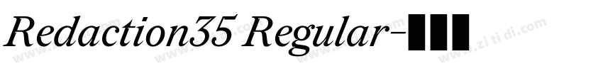 Redaction35 Regular字体转换